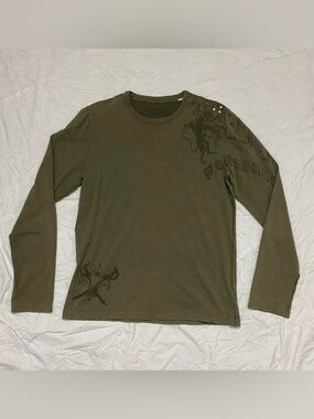Y2k khaki Parasuco long sleeve shirt